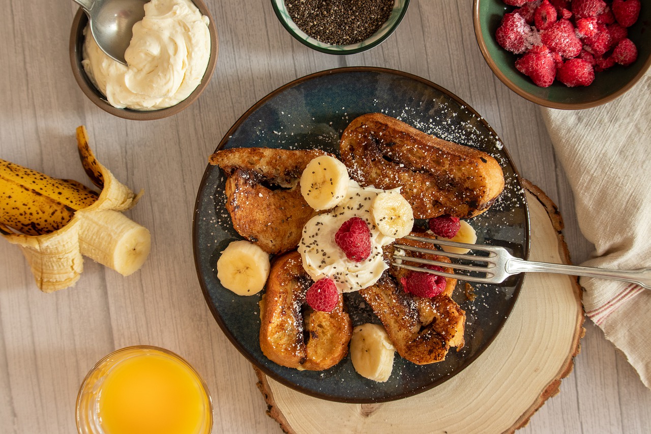 french toast, food, flatlay