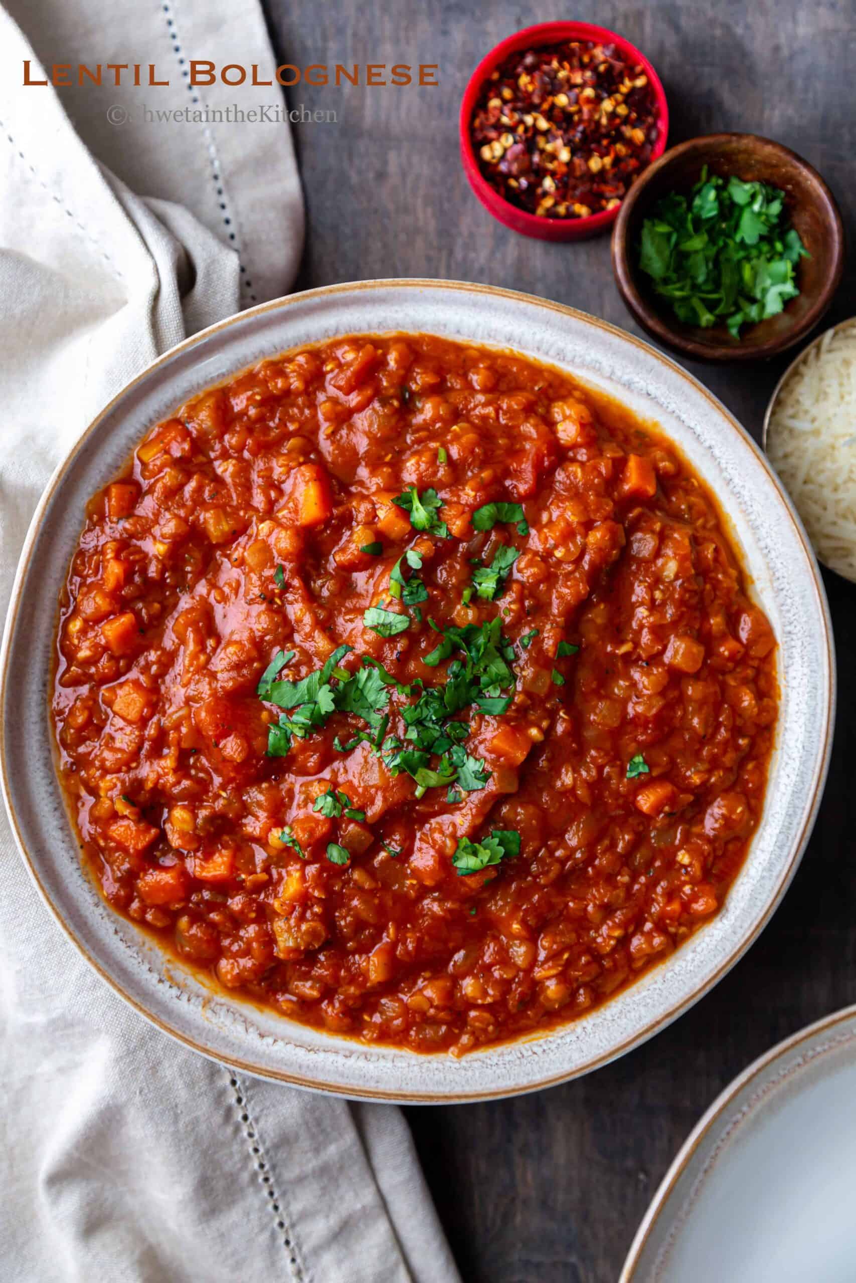 Lentil Bolognese